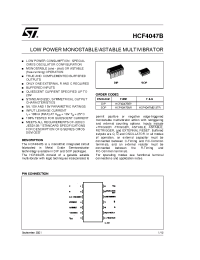 Datasheet HCF4047BM1 manufacturer STMicroelectronics
